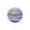 Homeroots 8' Light Blue And Dark Blue Round Abstract Washable Indoor Outdoor Area Rug 604967 - alternate 9