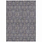 Homeroots 9' X 12' Navy Blue Beige And Taupe Floral Washable Indoor Outdoor Area Rug 582294 - alternate 9