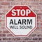 Signmission Stop Alarm Will Sound, 10 inch X 10 inch, Plastic Sign, 2PK OC-P-2PACK-10-189 - alternate 6