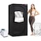 Topmaster Portable Sauna Steam Tent, Full Size Home Sauna Box, 3L 1000W Generator, Folding Chair, 9 Levels TMSAUST20BLK - alternate 1