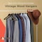 Lifemaster Wooden Clothes Hangers, Non-Slip, Space-Saving, 360 Deg Swivel Hook, Holds 10lbs, 30PK CMPWH30VT - alternate 14