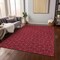Homeroots 10' X 14' Red Black And Ivory Geometric Washable Indoor Outdoor Area Rug 596763 - alternate 9