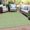 Homeroots 8' X 10' Green And Beige Geometric Washable Indoor Outdoor Area Rug 594386 - alternate 9