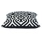 Homeroots 20" Black and White Geometric Cotton Throw Pillow 529278 - alternate 6