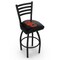 Holland Bar Stool Co 30" Blk Wrinkle USC Trojans Swivel Bar Stool, Ladder Back L01430SouCal - alternate 1