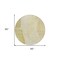 Homeroots 8' Gold Wheat And Beige Round Abstract Washable Indoor Outdoor Area Rug 582022 - alternate 8