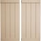 Ekena Millwork Rustic Four Board Joined Board-n-Batten Rough Cedar Faux Wood Shutters w/End Batten, 22W x 30H, PR SHUBJE22X30RCPR - alternate 1