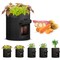 Ipower 10-Gallon Potato Grow Bags Planter Pots with Handle, Access Flap and Visual Window, 5PK GLGROWBAGWINDOW10X5 - alternate 1