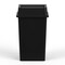Regal Altair 35 Gallon Square Black Plastic Trash Can with Drop Shot Swing Lid, Heavy Duty Resin Construction ZR-TC-100-BK-35-SW-KIT - alternate 6