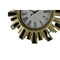 Homeroots 19" Gold And Clear Mirrored Glass And Heavy Duty Plastic Silent Analog Sunburst Wall Clock 626354 - alternate 7