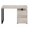 Homeroots 47" Taupe and Black Computer Desk With Three Drawers 333511 - alternate 9