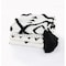 Homeroots 60" X 50" Black and White Woven Cotton Geometric Throw Blanket with Tassels 516491 - alternate 10
