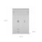 Homeroots 73" White Two Drawer Combo Dresser 403747 - alternate 5