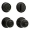 Kwikset Door Knob Combo Pack with Deadbolt, Keyed Entry with Turn Lock, Tylo Design, Matte Black, 3 Grade 690P514SMTCPK6 - alternate 6