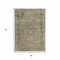 Homeroots 3' X 5' Pewter And Beige Abstract Washable Indoor Outdoor Area Rug 616016 - alternate 9