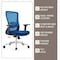 Leisuremod Adorit Ergonomic Office Chair - Mesh Back, Cotton Seat, Adjustable Height & 360 deg Swivel AO60BU - alternate 8
