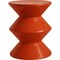 Leisuremod Aura Modern Side Table - Double Hourglass Design, ABS Plastic, Indoor/Outdoor Use AST15BR - alternate 1