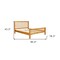 Homeroots Three Piece Oak Solid Wood Bedroom Set 523687 - alternate 10