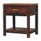 Homeroots 20" Brown Solid Wood Square One Drawer Nightstand 651881 - alternate 9