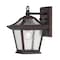Homeroots Antique Bronze Birdhouse Shape Outdoor Wall Light 398534 - alternate 5