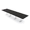 Skutchi Designs 14ft Rectangular Conference Table With Power | Harmony Series | 14 Person Meeting Room Table HAR-REC-48x168-T-U999ST19-NA - alternate 1