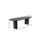 Homeroots 79" Black Solid Wood Double Pedestal Base Oval Dining Table 721105 - alternate 6