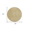 Homeroots 8' Gold And Beige Round Geometric Washable Indoor Outdoor Area Rug 594547 - alternate 8