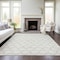 Homeroots 8' X 10' Ivory And Black Geometric Washable Indoor Outdoor Area Rug 613557 - alternate 9