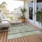 Homeroots 9' X 12' Olive Green Ombre Washable Indoor Outdoor Area Rug 563662 - alternate 9