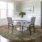 Homeroots 8' Brown Green And Gray Round Floral Washable Indoor Outdoor Area Rug 604068 - alternate 9