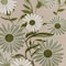Homeroots 9' X 12' Ivory And Green Floral Indoor Outdoor Area Rug 548114 - alternate 9