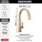 Delta Monrovia Single Handle Pull-Down Kitchen Faucet 9191-CZ-PR-DST - alternate 7