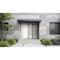 Vdomdoors Metal Double Doors Deux 1713 White Enamel Frosted Glass 1 Sidelight Entry Modern Painted 84x80 (W72 DEUX1713DEXD-BEM-W72+12xH80-RH-O - alternate 6