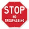 Signmission Stop No Trespassing, 6 Inch X 6 Inch, Plastic Sign OC-P-6-264 - alternate 1