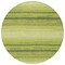 Homeroots 8' Lime Green Ivory And Black Round Abstract Washable Indoor Outdoor Area Rug 599978 - alternate 7