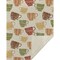 Homeroots 50" X 70" Ivory Orange And Green Teacups Microfiber Plush Throw Blanket 712596 - alternate 1