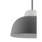 Jonathan Y Simon 12" Adjustable Metal/Glass LED Pendant, Gray JYL9064A - alternate 13