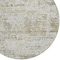 Homeroots 8' Taupe Light Yellow And Ivory Round Abstract Washable Indoor Outdoor Area Rug 604561 - alternate 9