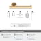 Amerock Arrondi Champagne Bronze Contemporary Single Post Toilet Paper Holder BH26540CZ - alternate 5