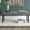 Homeroots 48" Gray and Black Tufted Velvet Upholstered Bench 569208 - alternate 8