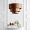 Jonathan Y Lynn 21" 3-Tier Metal LED Pendant, Gold JYL9036A - alternate 11