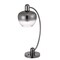 Homeroots 27" Gunmetal Metal Table Lamp With Silver Metallic Globe Shade 524724 - alternate 6