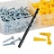 Klein Tools Conical Anchor Kit, 100 Anchors. No 10 x 1" Screws, 1/4" Drill Bit Included 53729 - alternate 5