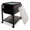 Advantus Folding Mobile File Cart, Clear/Black, Plastic, 18.5" D, 21.75" H, Black/Clear AVT-55758 - alternate 9