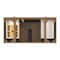 James Martin Vanities Myrrin 48'' Vanity, Mid Century Walnut w/ Parisien Bleu Silestone Top w/FreePower Wireless Charger 485-V48-WLT-FPBL - alternate 10