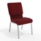 Flash Furniture Burgundy Fabric Church Chair, PK4 4-XU-CH-60096-BY-SILV-GG - alternate 1