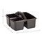Teacher Created Resources Plastic Storage Caddy, 9" L x 9-1/4" W x 5-1/4" H, Black, 2PK 20902 - alternate 6