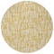 Homeroots 8' Gold Brown And Beige Round Abstract Washable Indoor Outdoor Area Rug 602499 - alternate 9