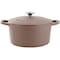Crockpot Artisan 7 Quart Enameled Cast Iron Dutch Oven in Matte Dusty Pink 138505.02 - alternate 1