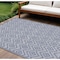 Homeroots 7' X 10' Blue Indoor Outdoor Area Rug 522115 - alternate 9